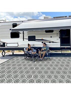 Outdoor Camping Rugs, 9x18 Outdoor Rug Patios Clearance Plastic Straw Reversible